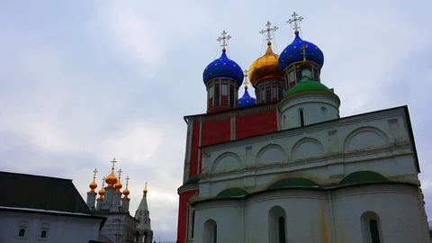 Kremlin of the city of Ryazan Stock Footage 73853164