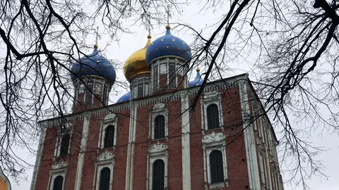Kremlin of the city of Ryazan Stock Footage 73853306