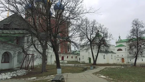 Kremlin of the city of Ryazan Stock Footage 73853387