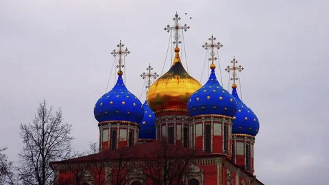 Kremlin of the city of Ryazan Stock Footage 73853407