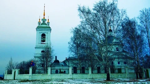 Kremlin of the city of Ryazan Stock Footage 75398486