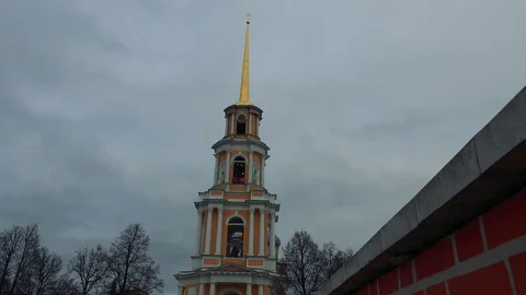 Kremlin of the city of Ryazan Stock Footage 75398500