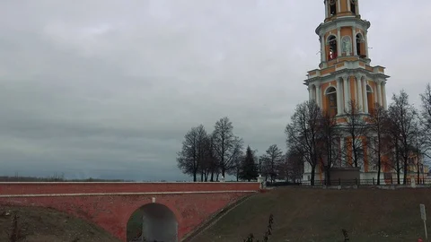 Kremlin of the city of Ryazan Stock Footage 75398529