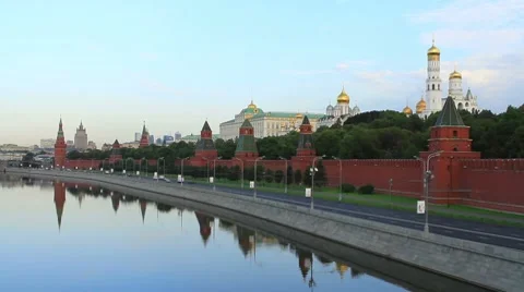 Kremlin embankment Video stock 7908788