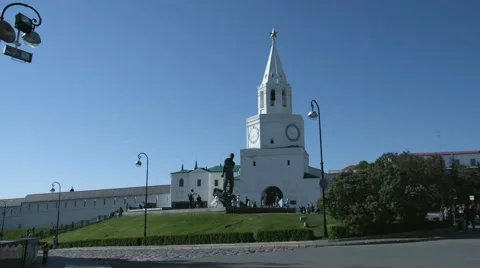 Kremlin in Kazan, 4k, 100 fps Video stock 63320698