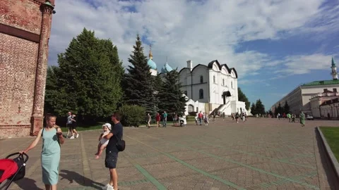 Kremlin in Kazan, Tatarstan. 4K. Stock Footage 237203253