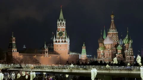 Kremlin long shot 스톡 동영상 166120429