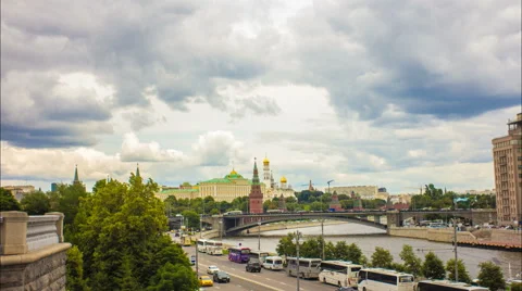 Kremlin, moscow, time lapse Stock Footage 52085919