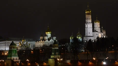 Kremlin at night Stock Footage 23711967