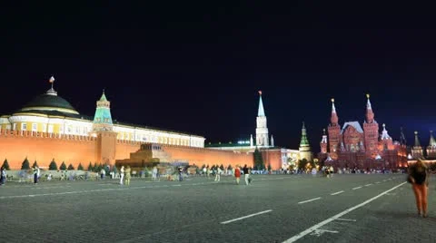 Kremlin night timelapse 库存影片 12320416