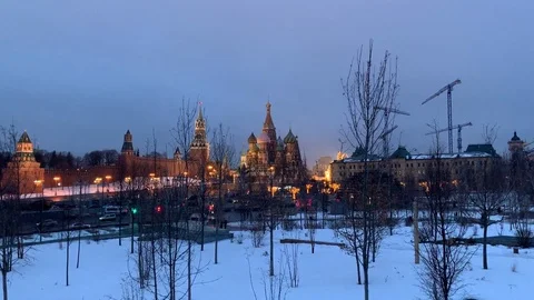 Kremlin on the Red Square of Moscow Stock Footage 103580038