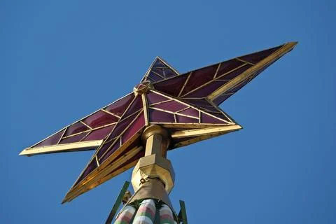Kremlin star. The Ruby Star of the Moscow Kremlin 스톡 사진