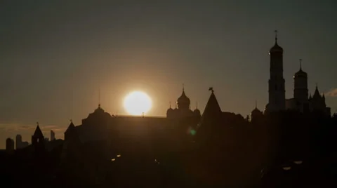 Kremlin sunset 库存影片 29166778
