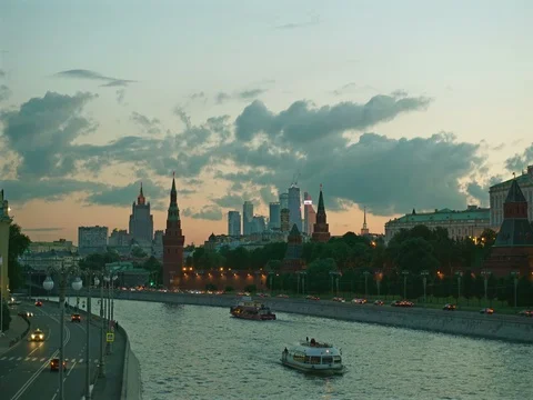 Kremlin Sunset Stock Footage 70827433