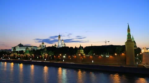 Kremlin sunset timelapse 스톡 동영상 11499531