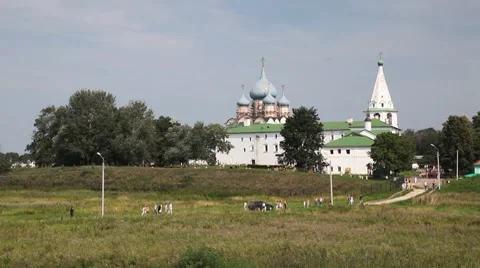 Kremlin in Suzdal 库存影片 8684983