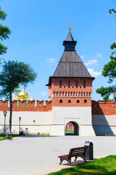 Kremlin tower on a background of blue sky Foto stock