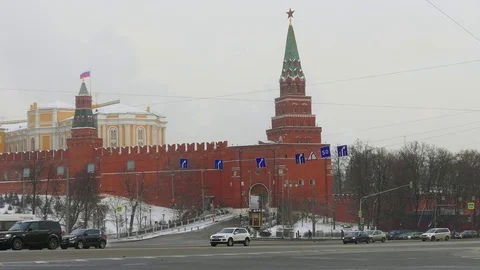 Kremlin Tower in Russia Stock Footage 76487542
