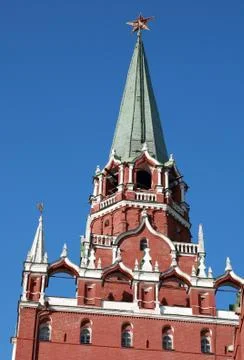 Kremlin tower on sky background Foto stock
