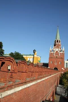 Kremlin tower on sky background 库存照片