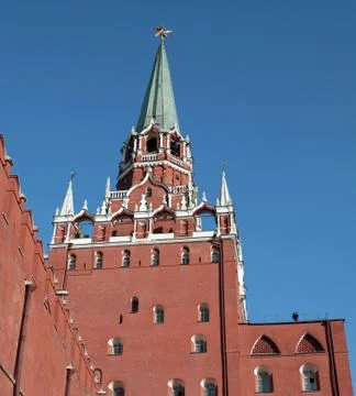 Kremlin tower on sky background Foto stock