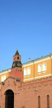 Kremlin tower on sky background Stock Photos
