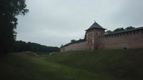The Kremlin in Veliky Novgorod 2 Stock Footage 156740984