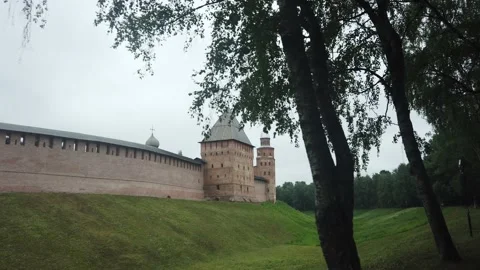 The Kremlin in Veliky Novgorod Stock Footage 156740871