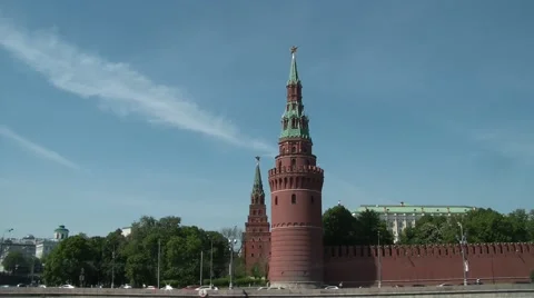 Kremlin Wall and Towers 3 Vídeos de archivo 6106733