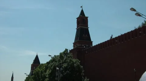 Kremlin Wall and Towers Stock-Footage 6106739