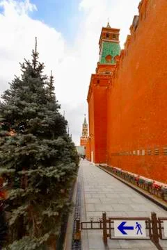 Kremlin Wall Necropolis Stock Photos