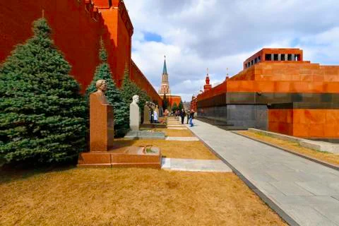 Kremlin Wall Necropolis Stock Photos