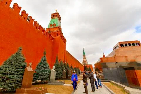 Kremlin Wall Necropolis Stock Photos