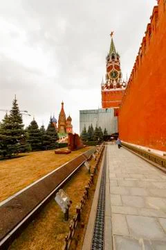 Kremlin Wall Necropolis Stock Photos