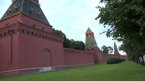 Kremlin wall with towers Vídeo Stock 53768401