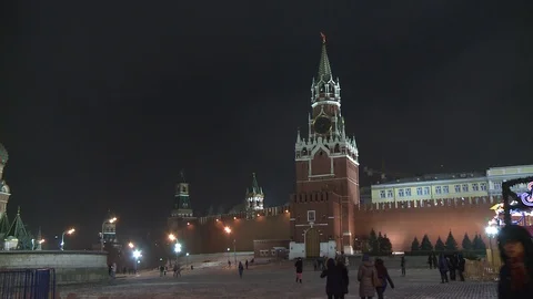 Kremlin walls Stock Footage 101662278