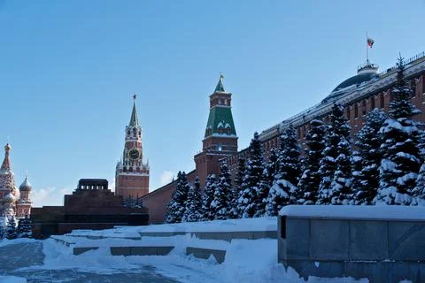 Kremlin in Winter Sunlight Stock-Fotos