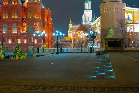 The Kremlin's passage, the view of the Kremlin.. 2019 Stock Photos