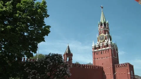 Kremlin's Spassky Tower 2 스톡 동영상 6106756