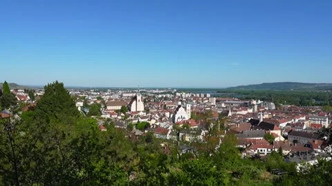 Krems An Der Donau In Lower Austria On Clear Sunny Day 스톡 동영상 336692131