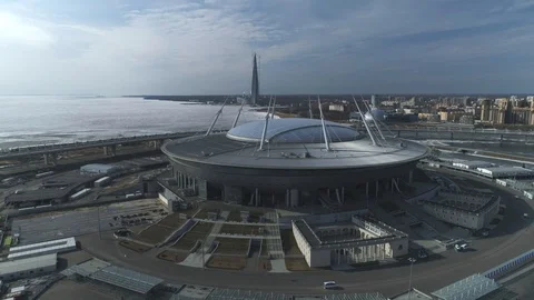 Krestovsky stadium III Vídeos de archivo 126099102