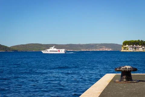 Krilo ferry Nomadic at Split Harbor Stock Photos