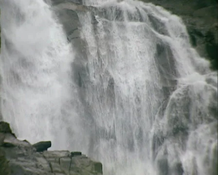 Krimml Falls  Waterfall - close up Stock Footage 31748742