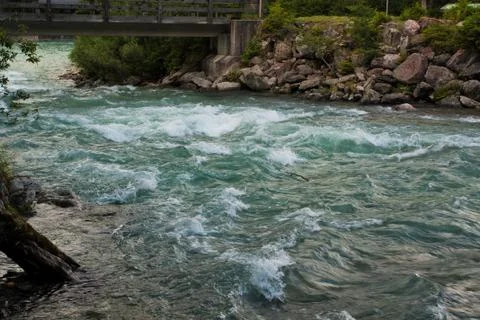 Krimml river in Austria Foto stock