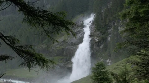 Krimml waterfall Stock Footage 83494992