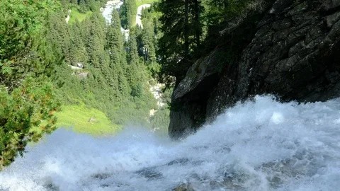 Krimml Waterfalls Stock Footage 126774614