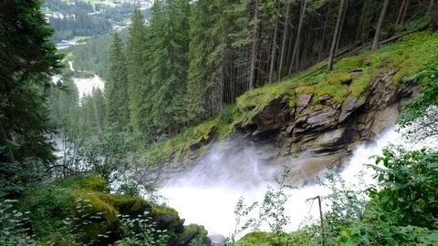 Krimml Waterfalls 库存影片 126774877