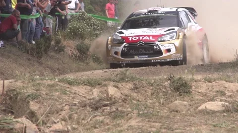 Kris Meeke in slow motion Stock Footage 40017982