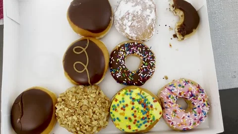 Krispy Kreme Doughnuts Video stock 243323851