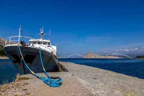 Krk bridge 스톡 사진